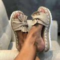 Isla – Women Bow Detail Espadrille Sandals - Image 1