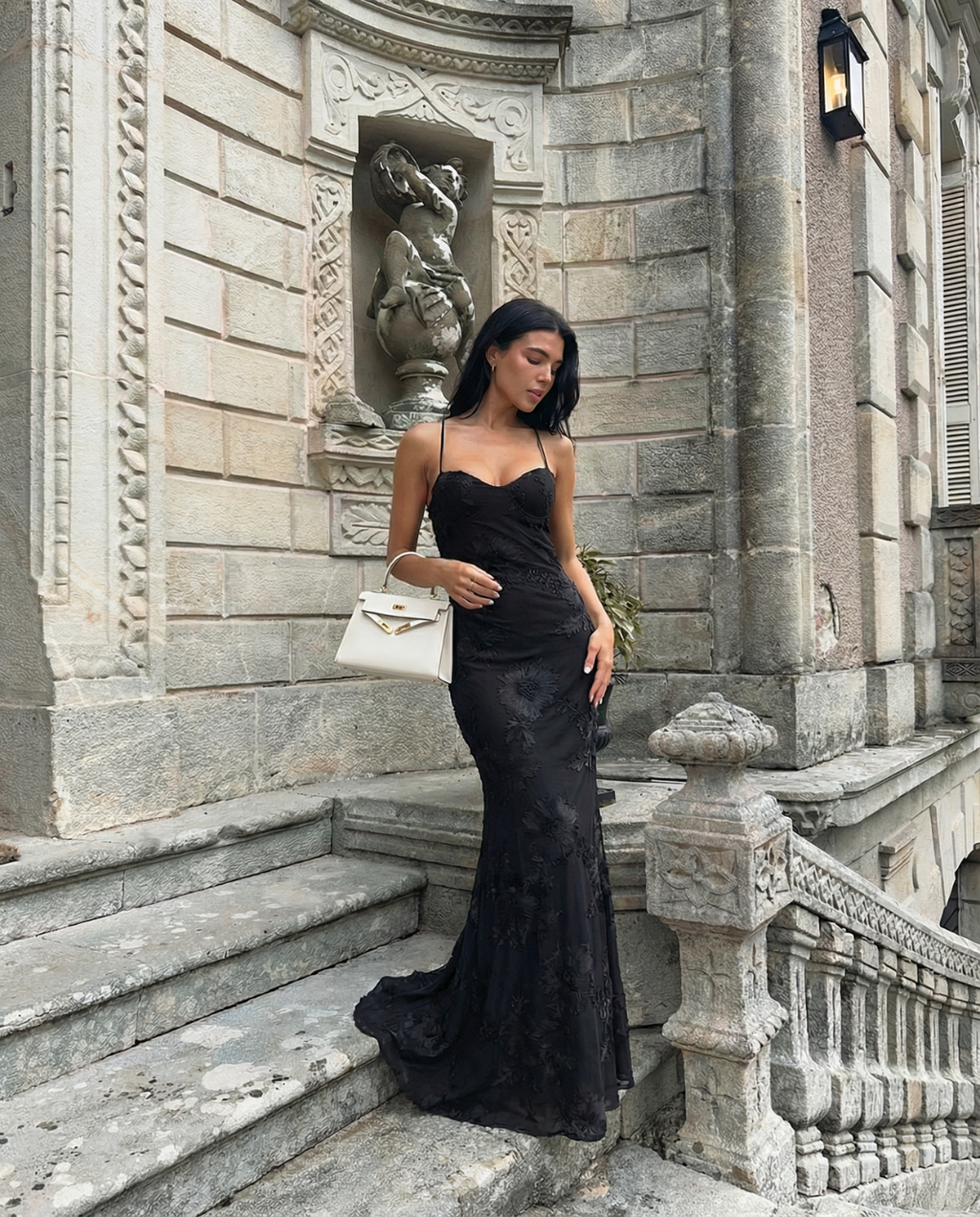 Katrin – Elegant Lace Open Back Dress - Image 2
