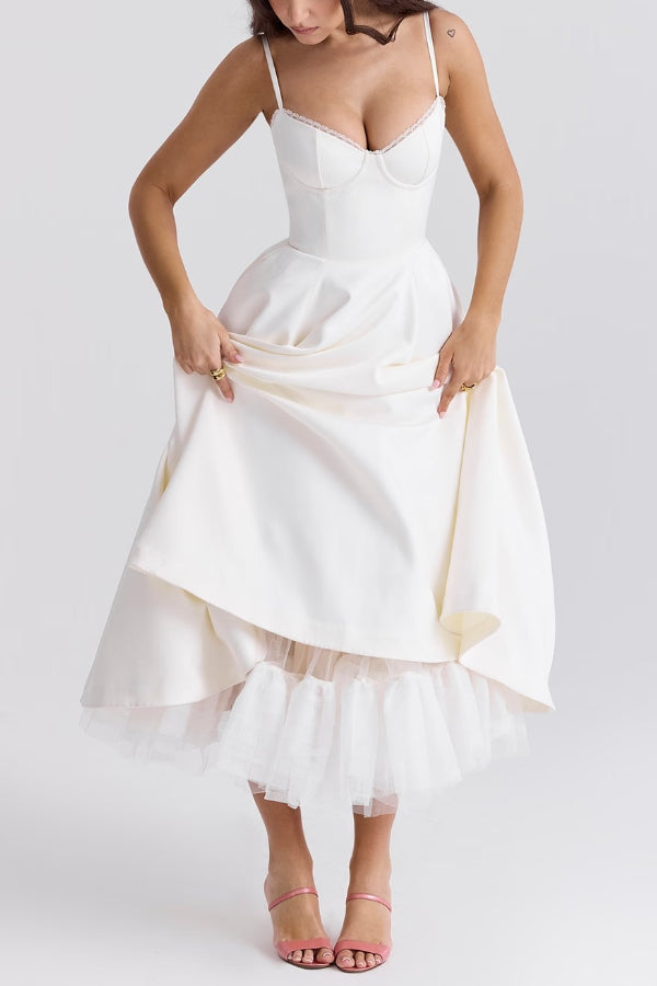 Marie – Strapless V-neck sleeveless Dress - Image 22