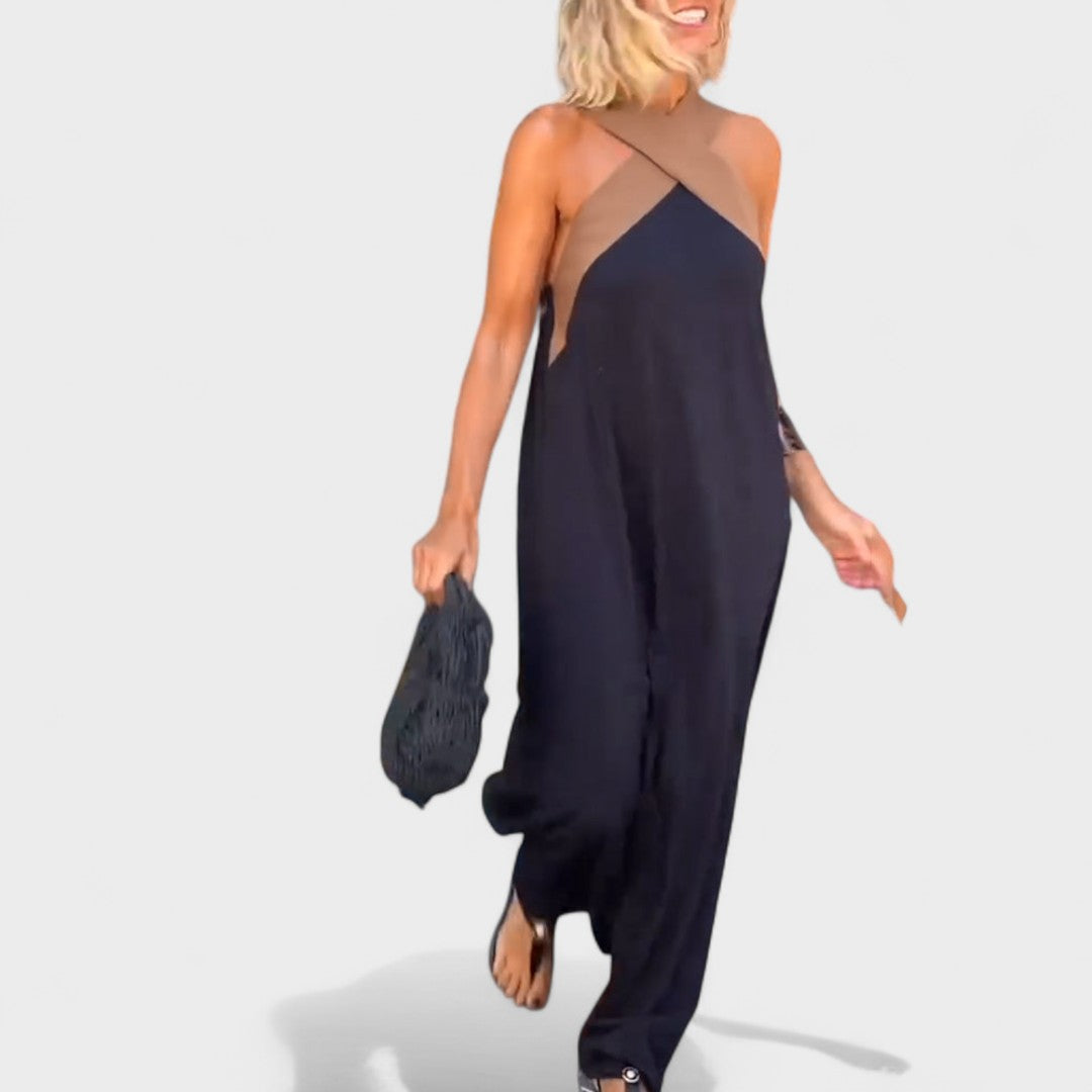 Susanne – Women Cross-Neck Maxi Dress - Image 8