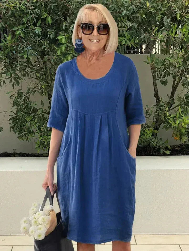 Sandra – Women Loose with Pockets Dress - Image 2