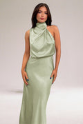 Olivia – Women Elegant Halter Neck Dress - Image 1