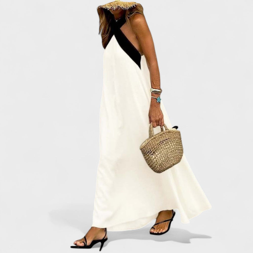 Susanne – Women Cross-Neck Maxi Dress - Image 13