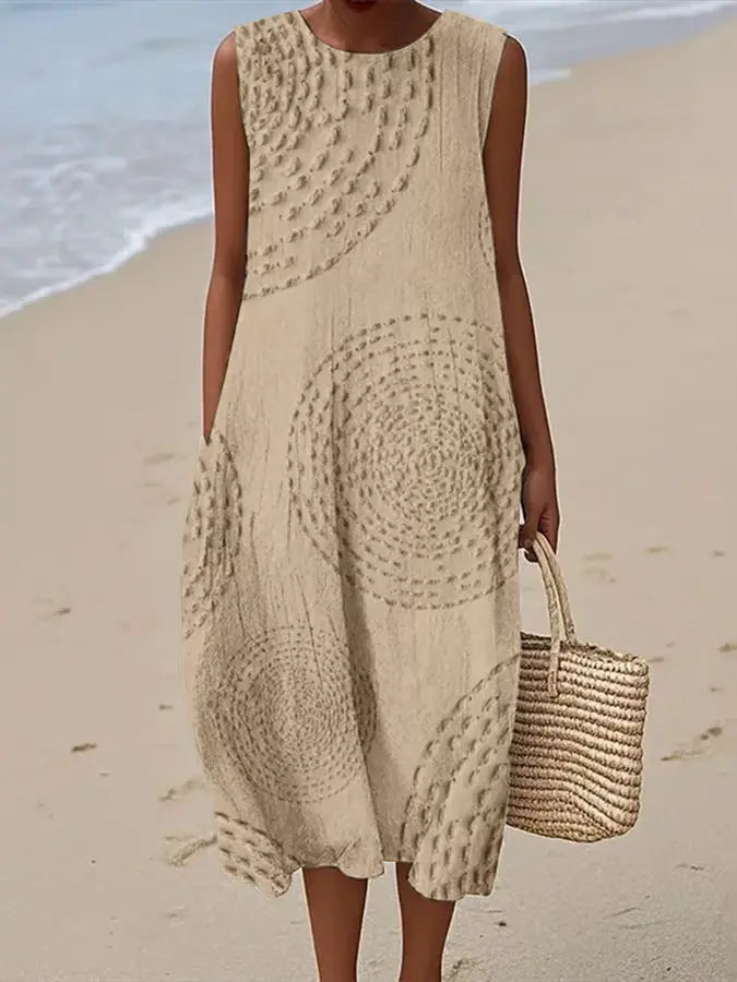 Sienna –  Sleeveless Round-neck Dress - Image 5