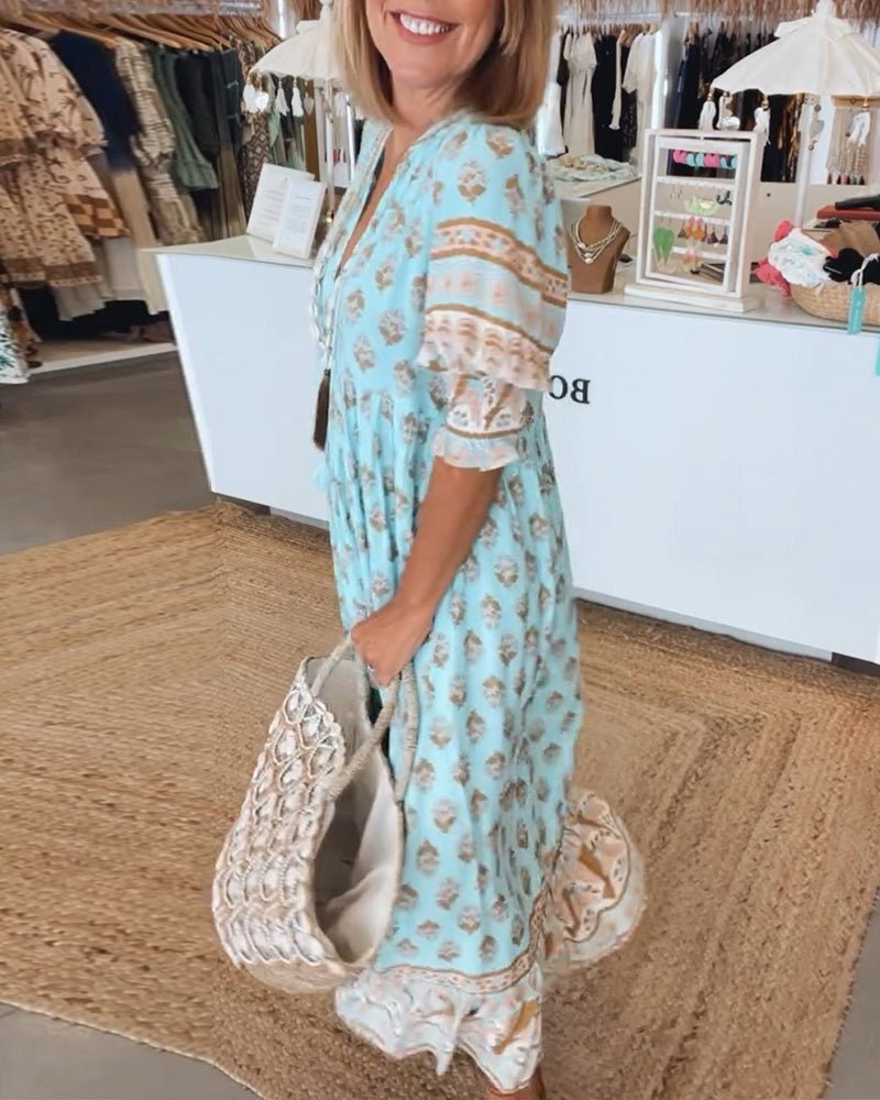 Sophia – Women Floral Print Maxi Dress - Image 16