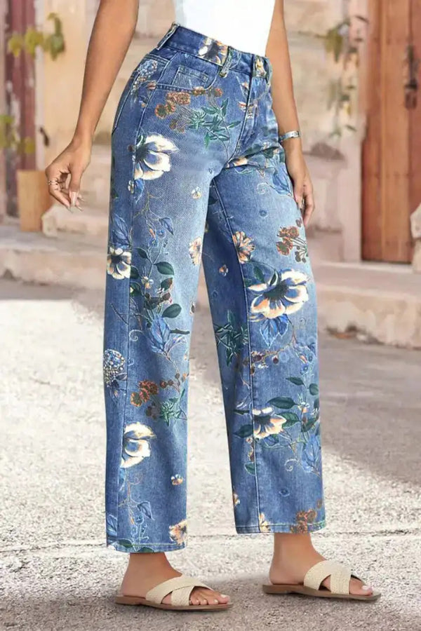 Sabine – High Waist Straight Leg Trousers - Image 3