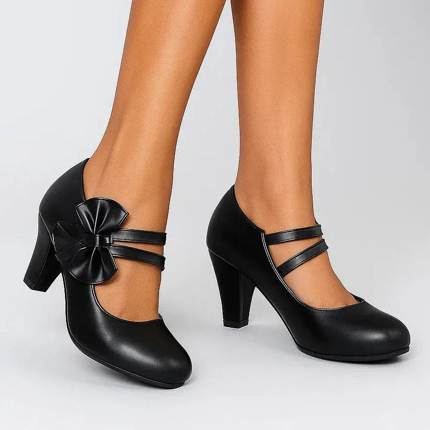 Elise – Elegant Bow Detail Heels - Image 11