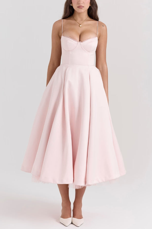 Marie – Strapless V-neck sleeveless Dress - Image 49