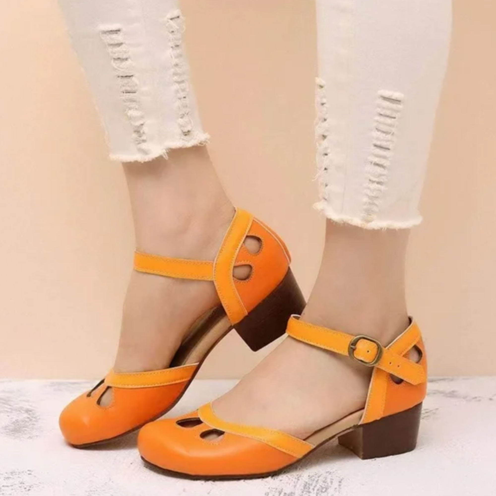 Mia – Women Comfortable Low-Heeled Shoes - Image 2