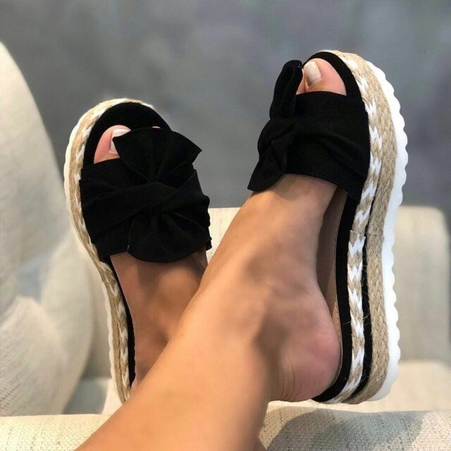 Isla – Women Bow Detail Espadrille Sandals - Image 2