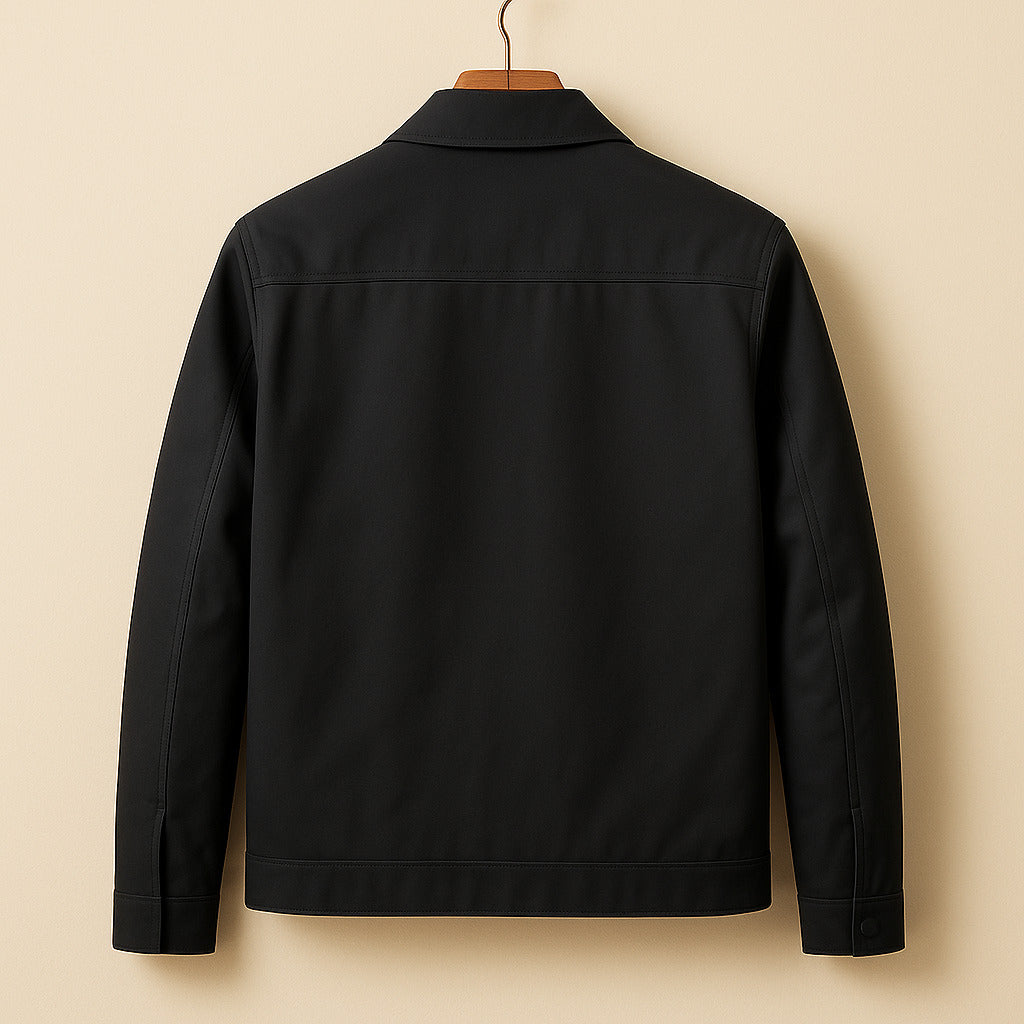 Casual men's jacket in a slim fit with a zipper - J&B; - 3 - Elvaroza.com