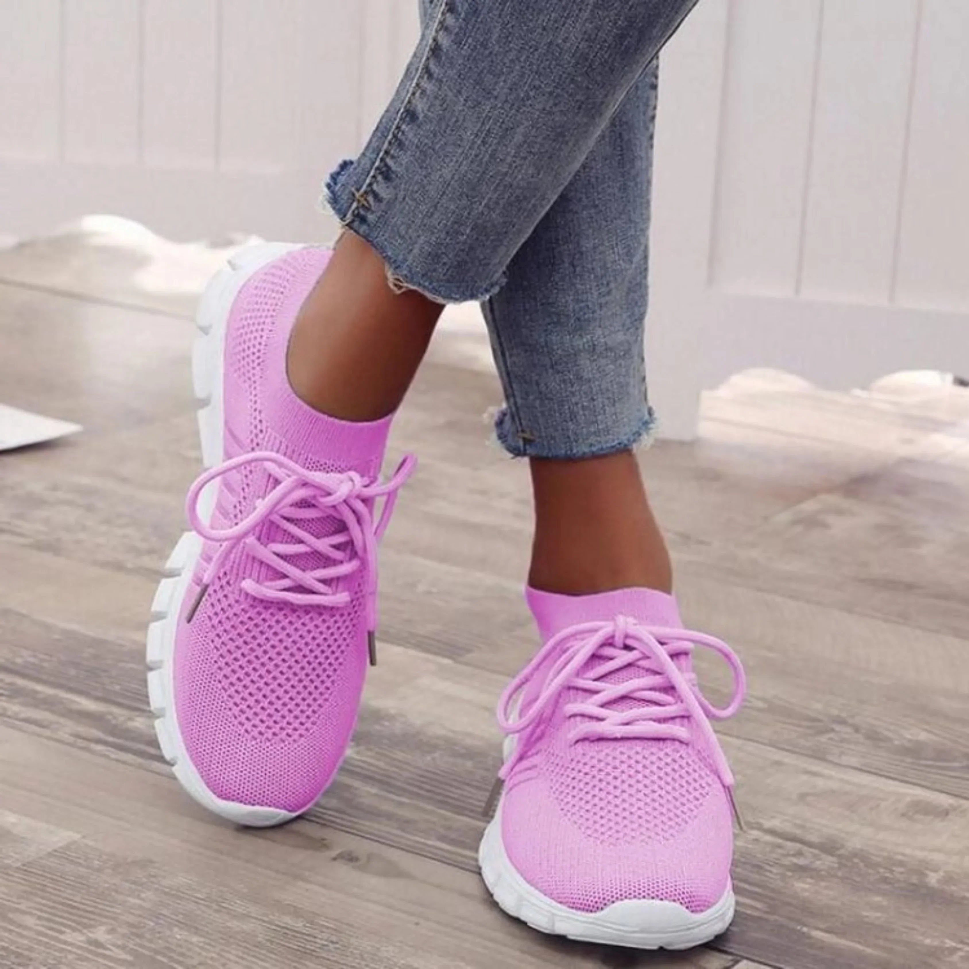 Clara – Sporty Lace-Up Sneakers - Image 4