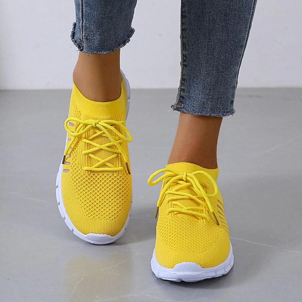 Clara – Sporty Lace-Up Sneakers - Image 1