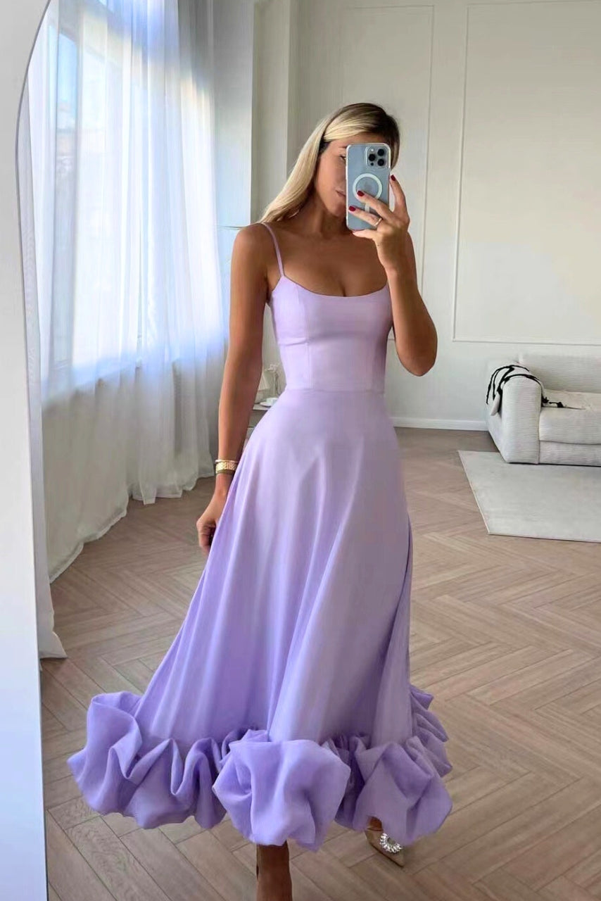 Maren – Ruffle Hem Wedding Guest Dress - Image 6