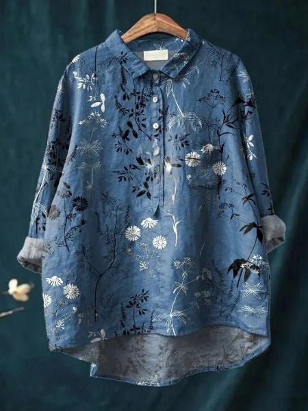 Lydia – Women Floral Print Blouse - Image 8