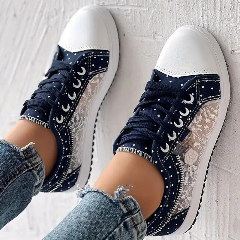Lola – Women Casual Lace-Up Sneakers - Image 10