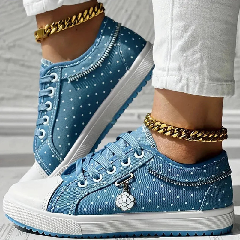 Lola – Women Casual Lace-Up Sneakers - Image 11