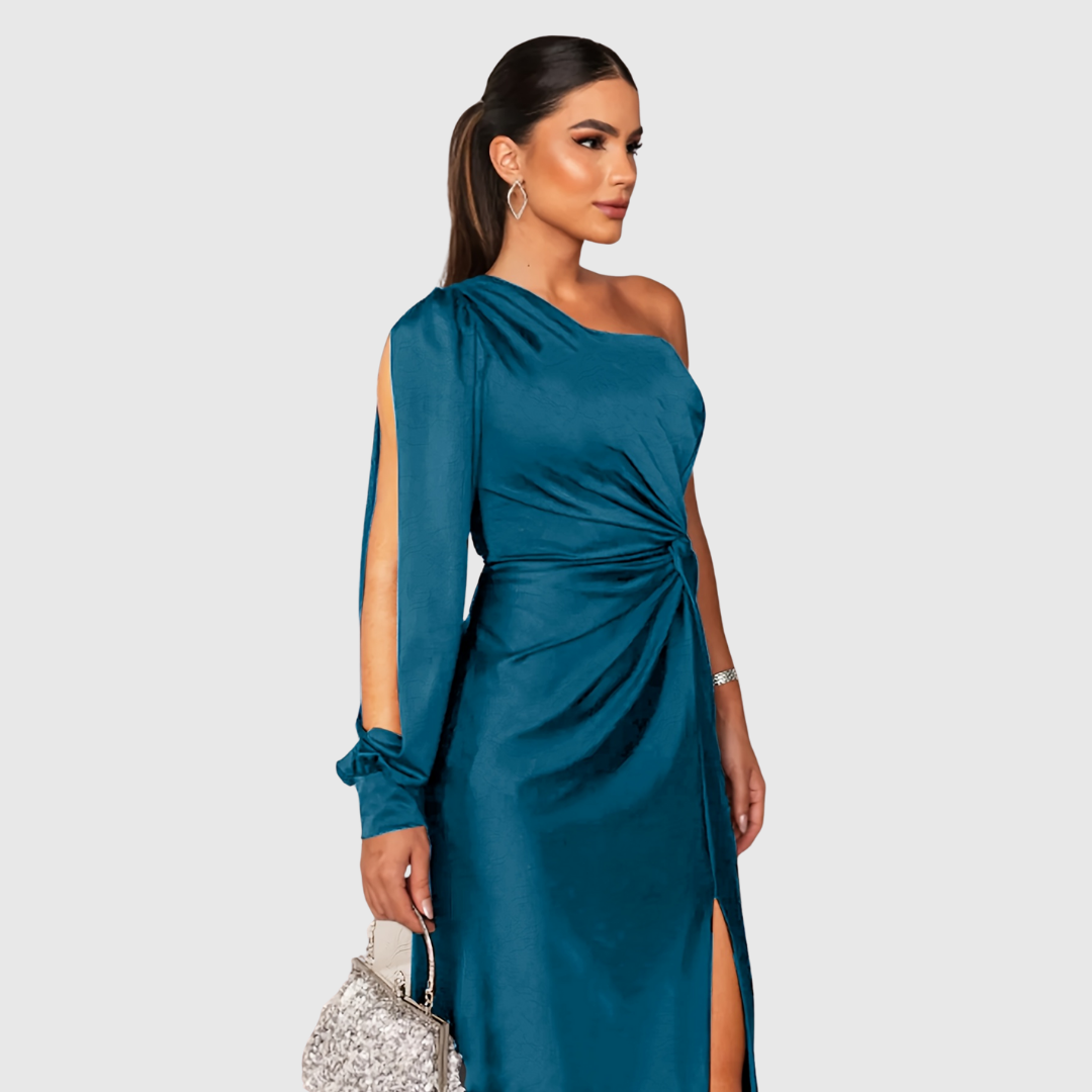 Sarah – Elegantes Abendkleid mit einer Schulter - Image 2