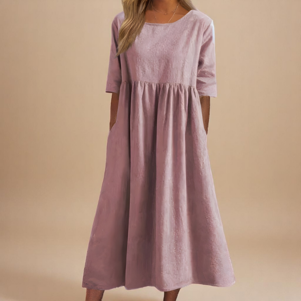Mia – Classic Mid Sleeve Dress - Image 8