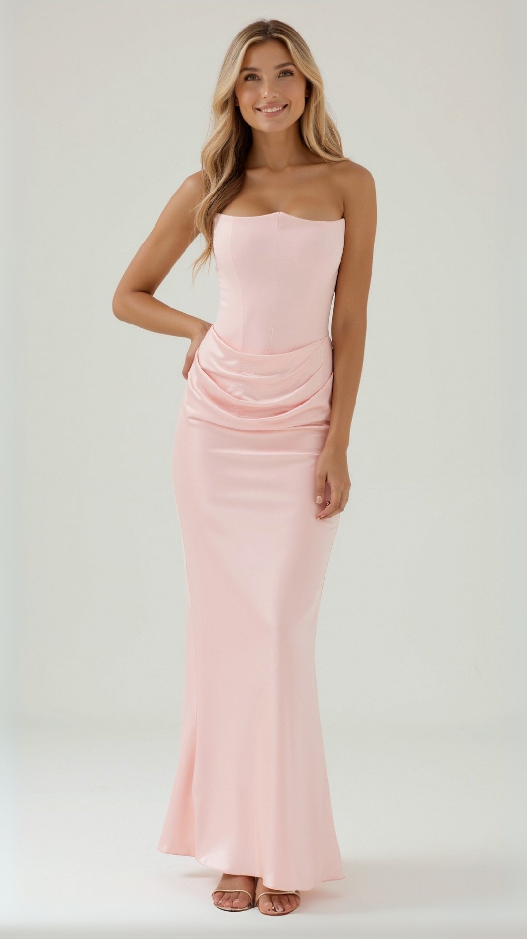 Ella – Women Strapless Evening Gown - Image 13
