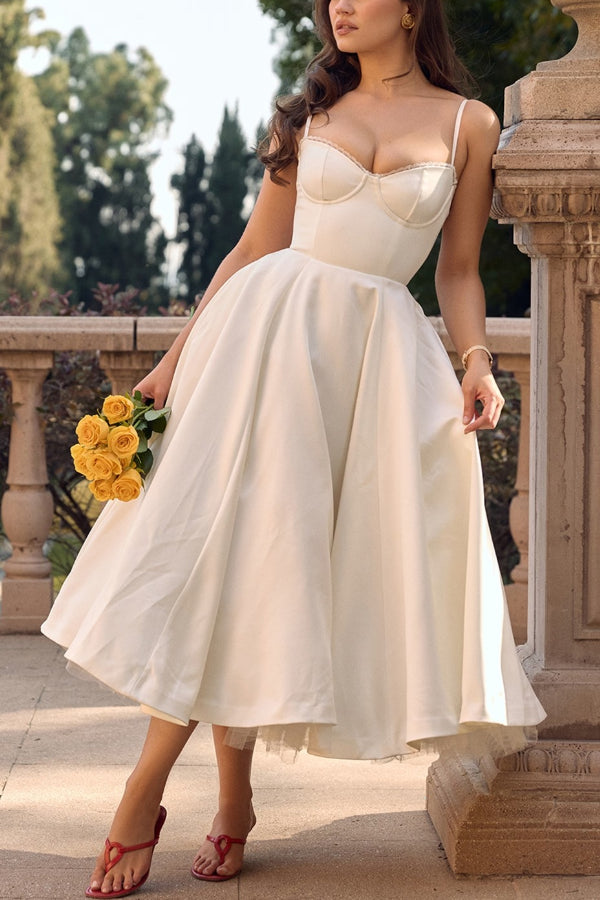 Marie – Strapless V-neck sleeveless Dress - Image 26