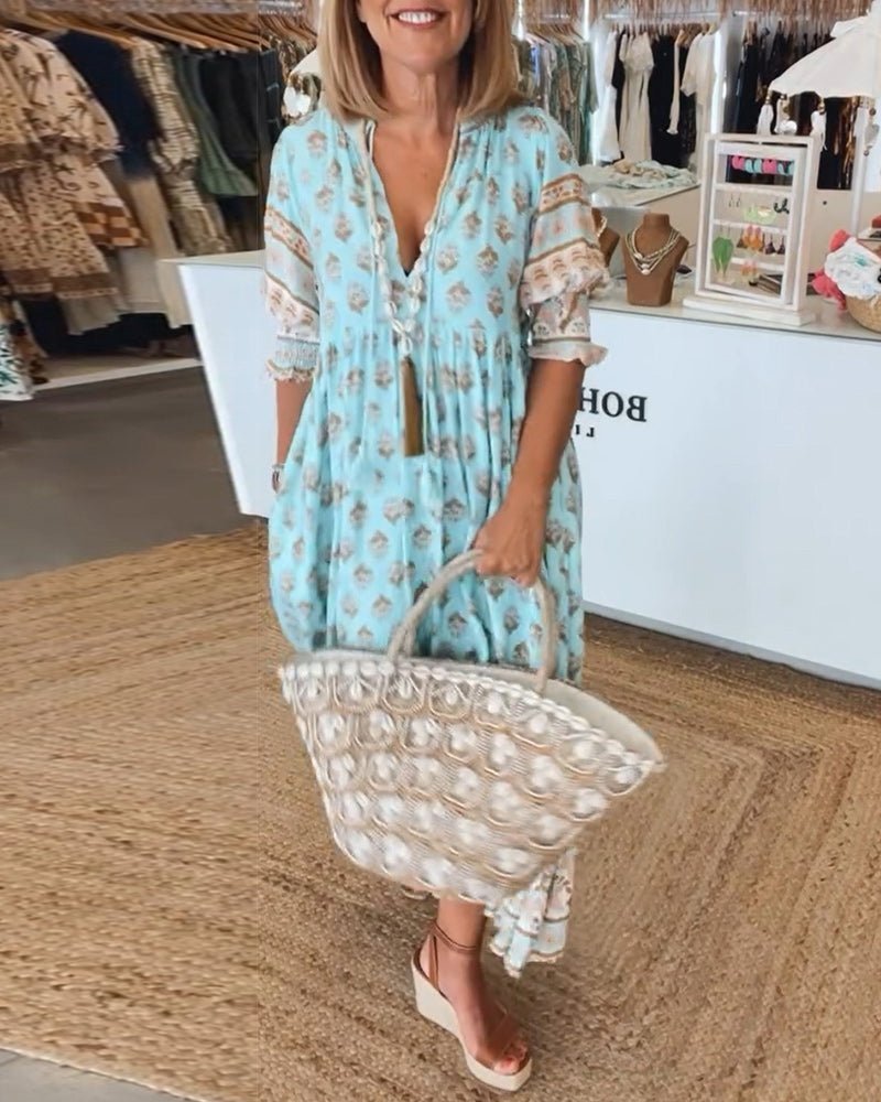 Sophia – Women Floral Print Maxi Dress - Image 1