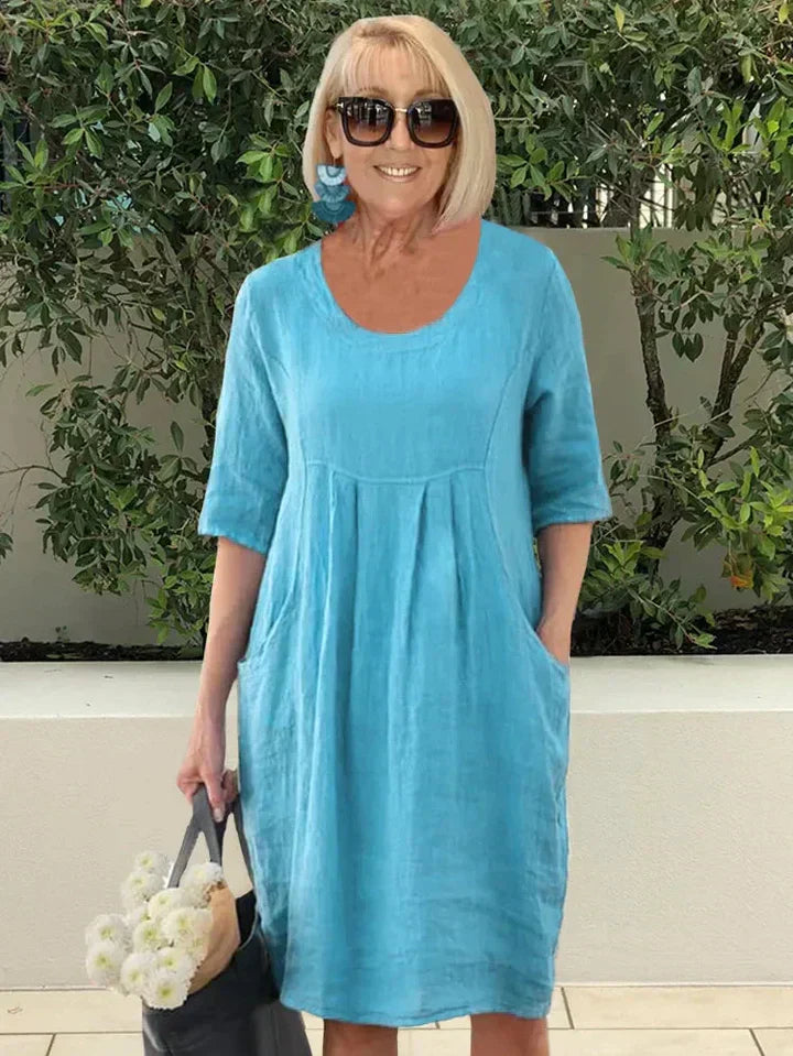 Sandra – Women Loose with Pockets Dress - Image 1