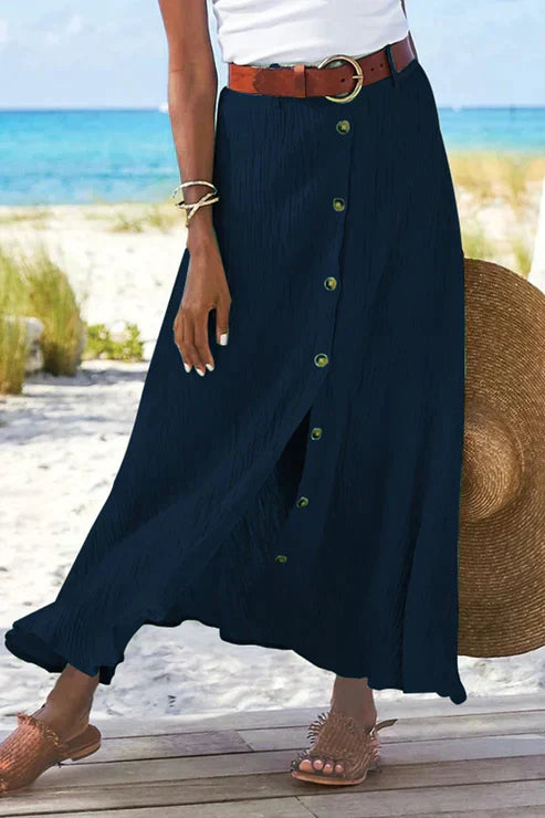 Maja – Women High Waist Linen Skirt - Image 4