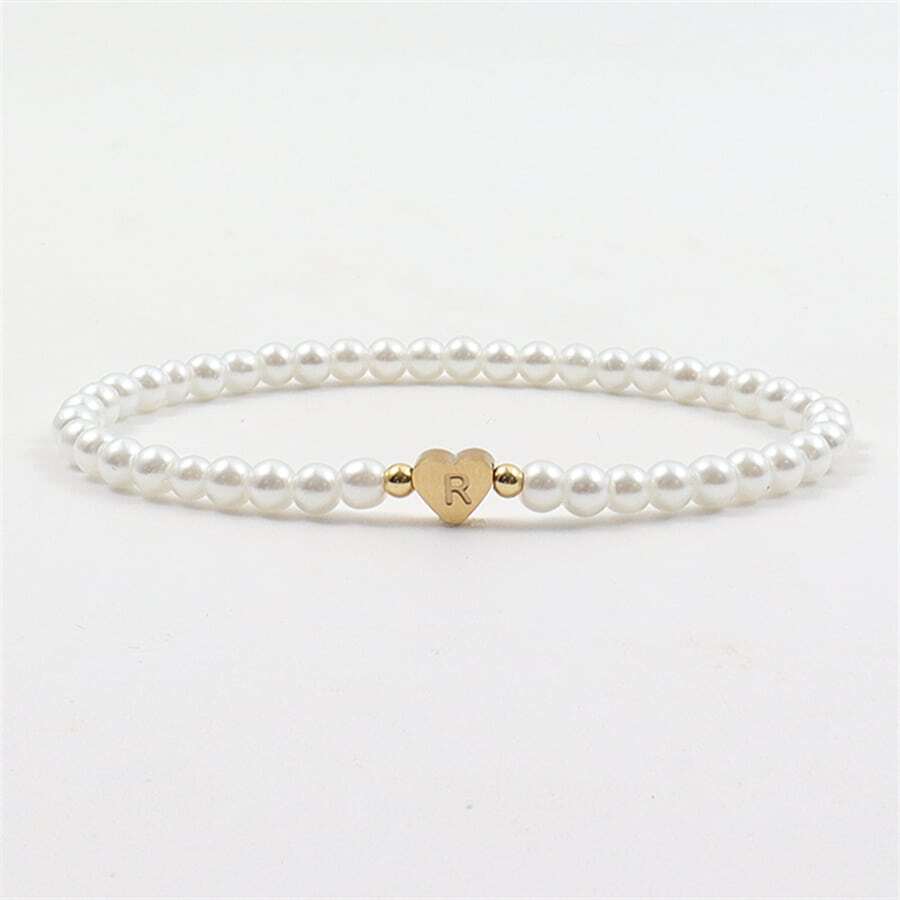 Nena – Heart Charm Pearl Bracelet - Image 4