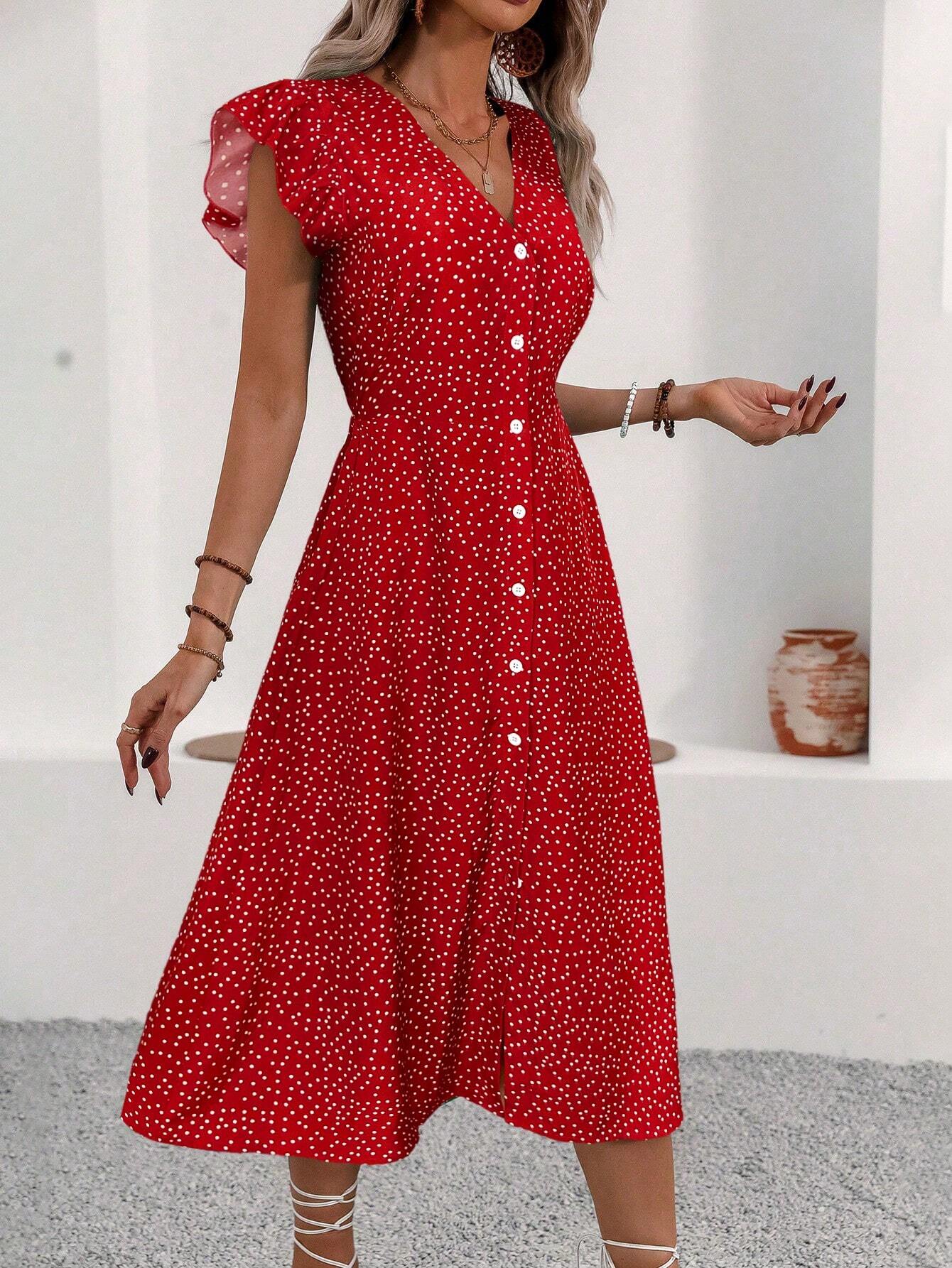 Sarah – Women Button-Up Midi Dress - Image 4