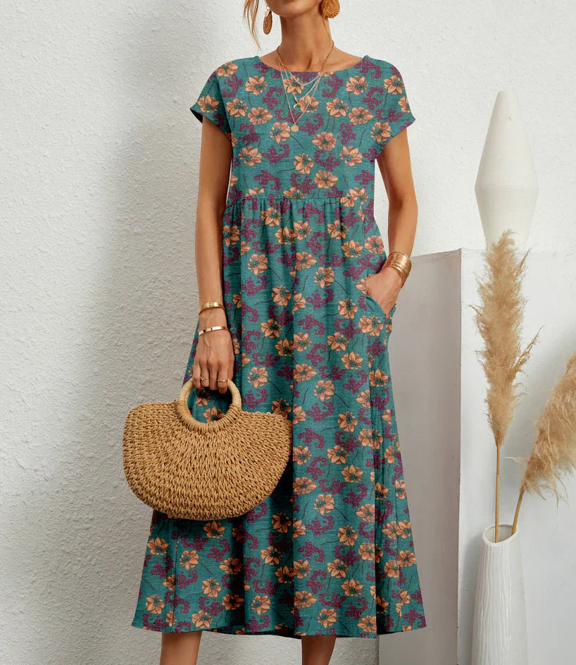 Lucy – Women Floral Print Maxi Dress - Image 2