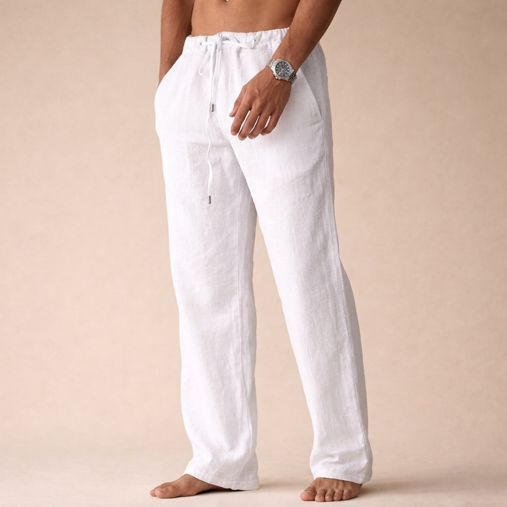 Wide Leg Pants Women's Drawstring Waist Comfortable Fit - Image 1