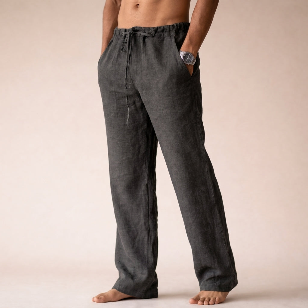 Wide Leg Pants Women's Drawstring Waist Comfortable Fit - Image 8