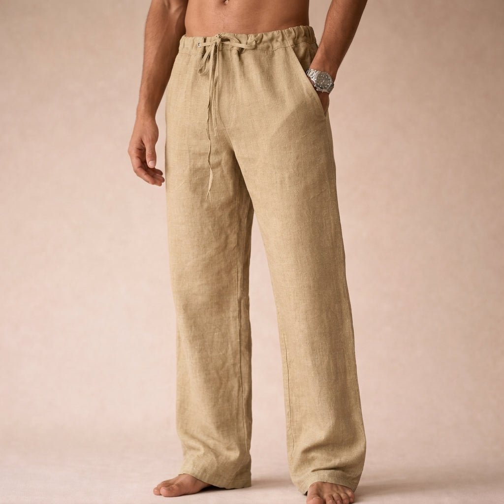 Wide Leg Pants Women's Drawstring Waist Comfortable Fit - Image 3