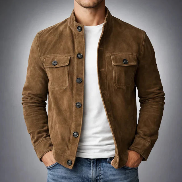 Men's Utility Jacket, relaxed fit with button closure - J&B; - 1 - Elvaroza.com