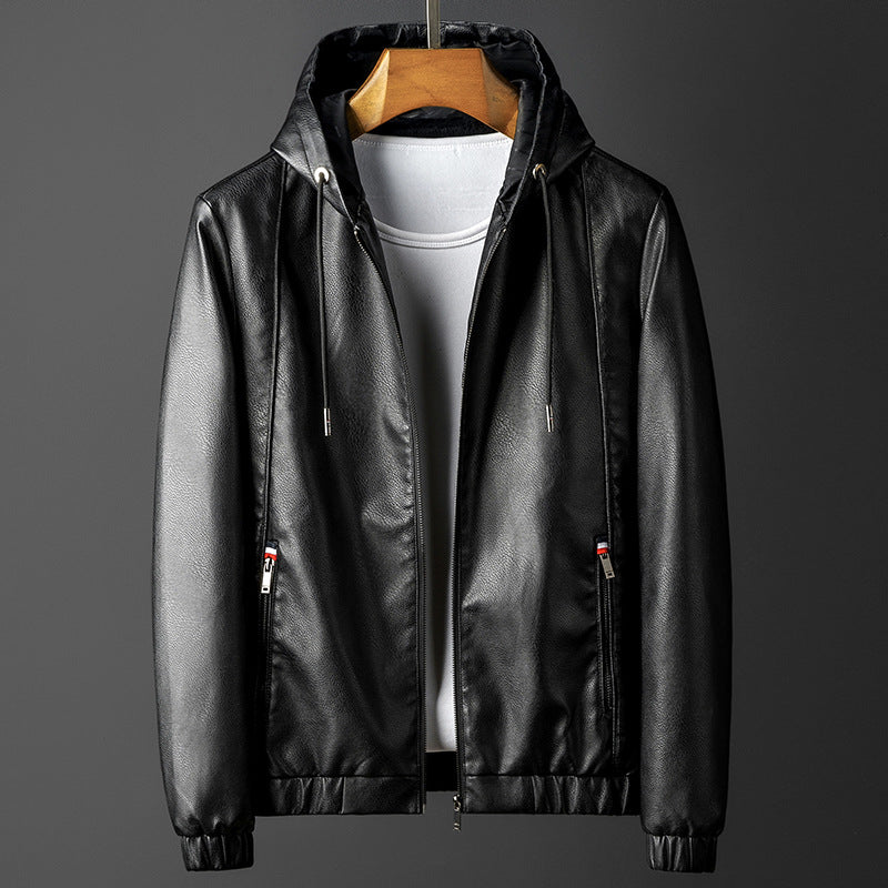 Men's Hooded Bomber Jacket - Casual Look with Zipper - J&B; - 5 - Elvaroza.com