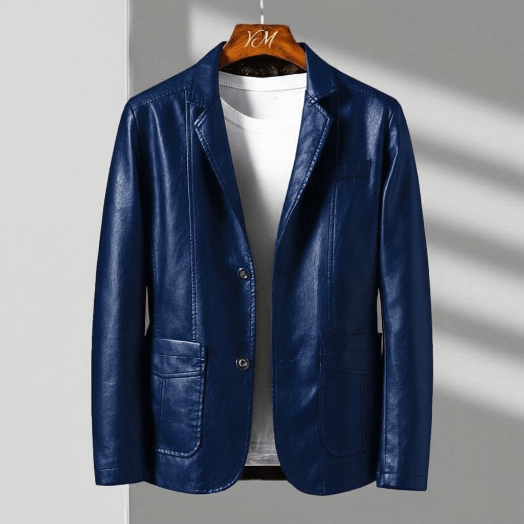 Men's blazer with a tailored fit and drooping lapels - J&B; - 2 - Elvaroza.com