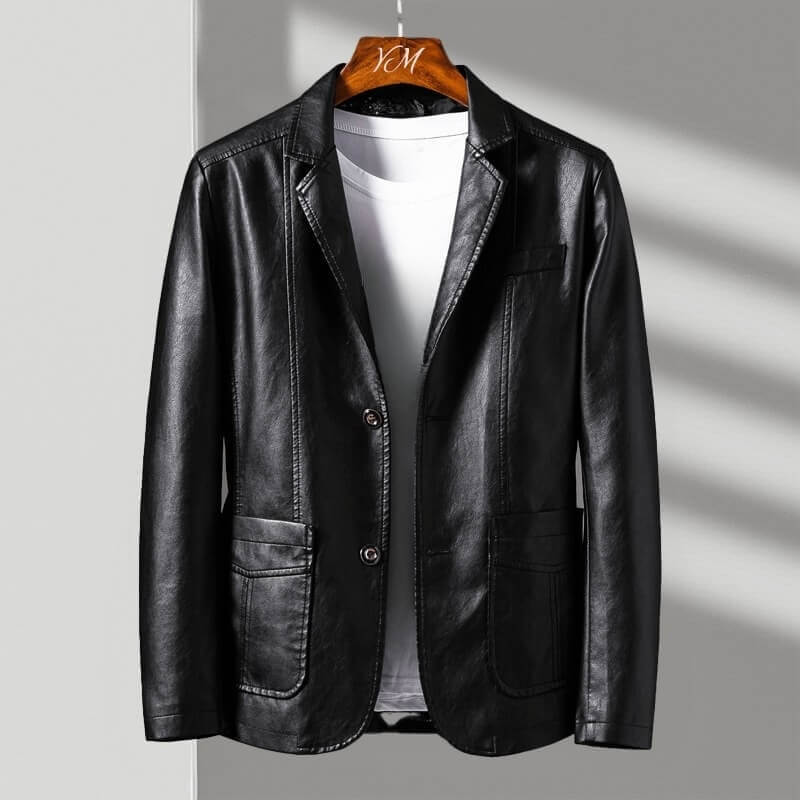 Men's blazer with a tailored fit and drooping lapels - J&B; - 3 - Elvaroza.com