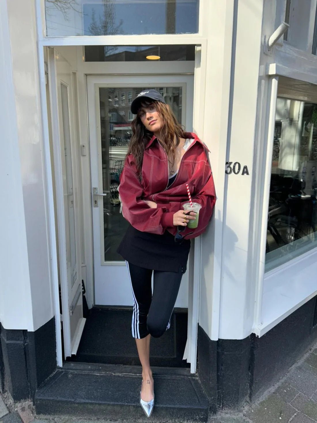 Women's Bomber Jacket, Oversized Fit with Zipper - J&B; - 6 - Elvaroza.com
