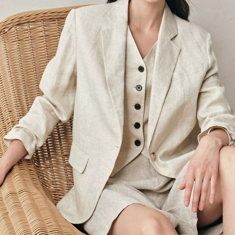 Women's blazer in a relaxed fit with notched lapels - J&B; - 8 - Elvaroza.com