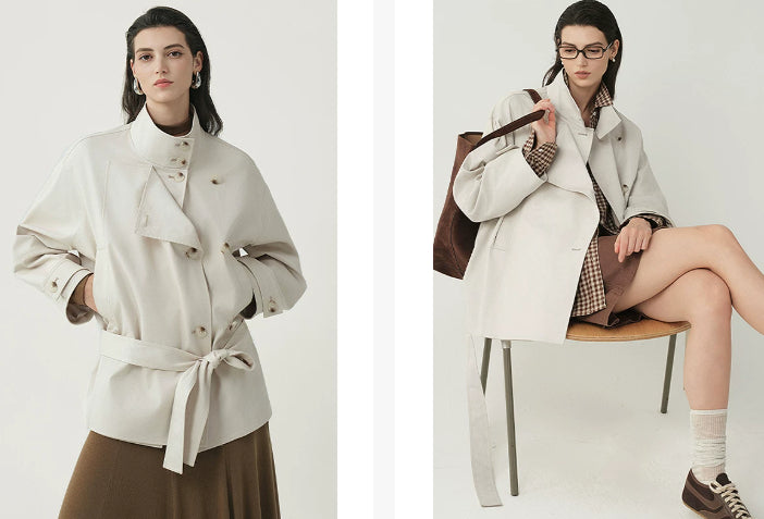 Women's jacket with a double-breasted closure and a relaxed fit - J&B; - 10 - Elvaroza.com