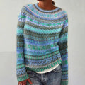 Handcrafted Icelandic women's sweater with unique patterns and a comfortable fit - 4 - Elvaroza.com