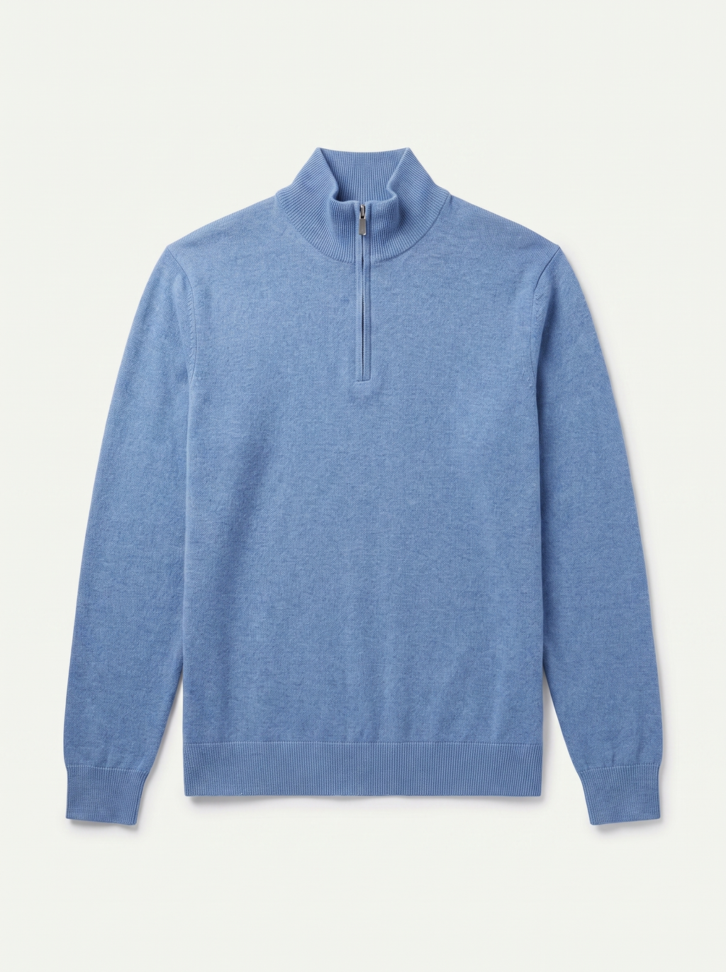 Men's Sweater with a High Collar and Half-Zip - J&B; - 4 - Elvaroza.com