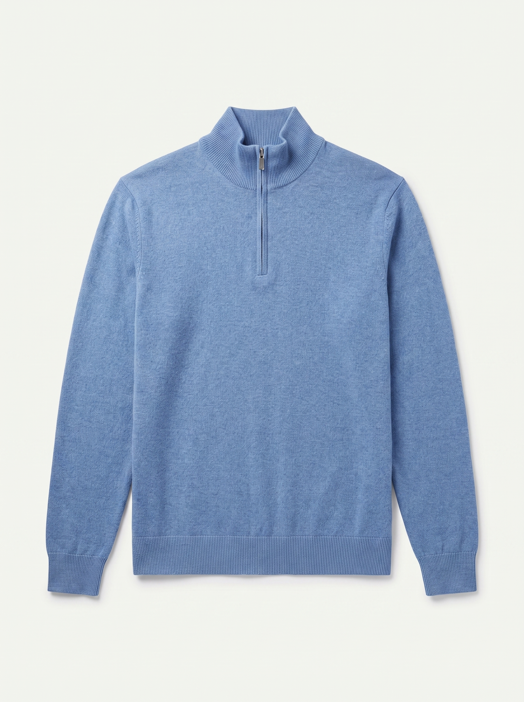 Men's Sweater with a High Collar and Half-Zip - J&B; - 4 - Elvaroza.com