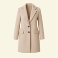 Women's coat with a fitted silhouette and an elegant collar - J&B; - 1 - Elvaroza.com