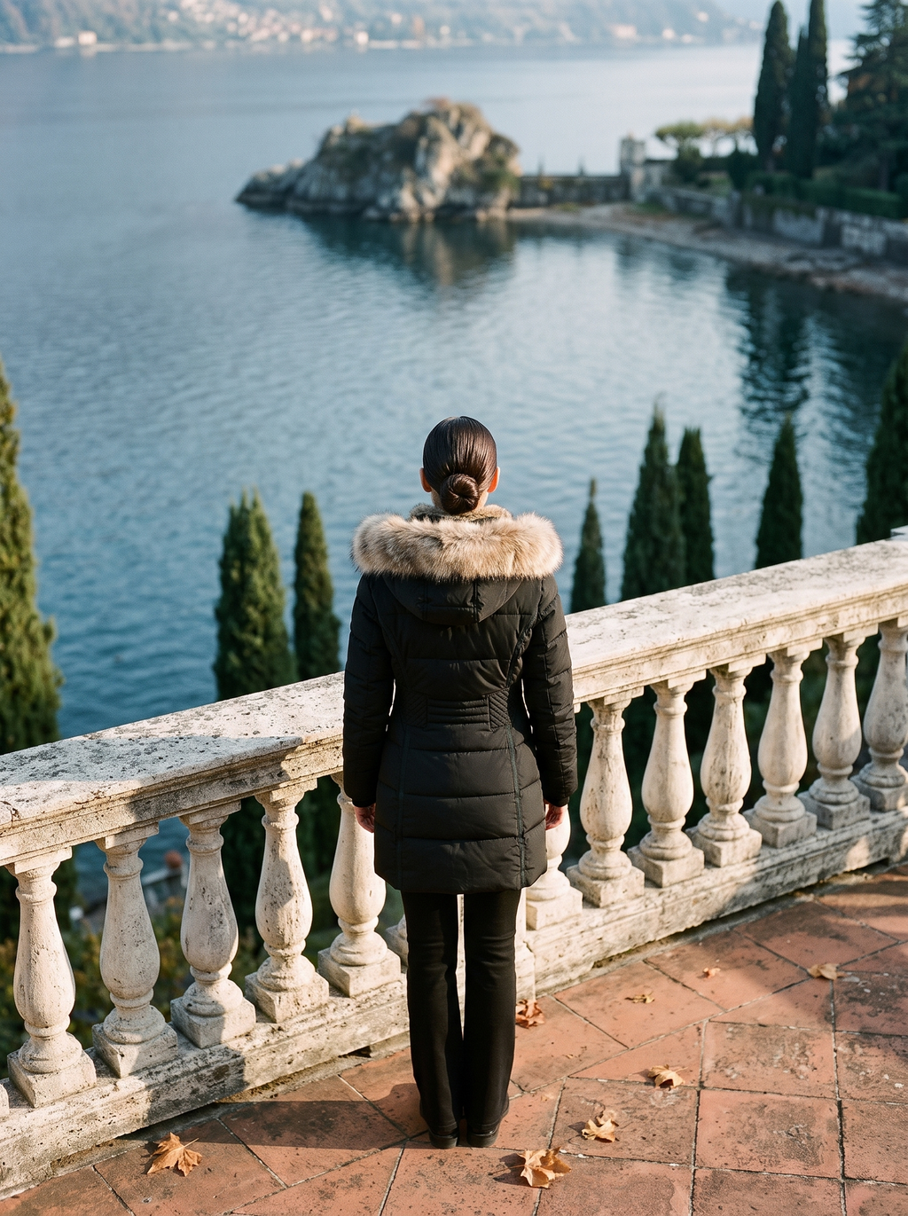 Women's Quilted Jacket with Detachable Fur Hood and Fitted Silhouette - J&B; - 3 - Elvaroza.com
