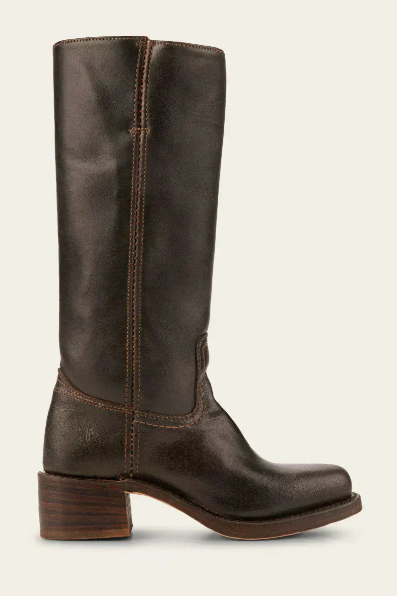 Women's Calf-High Boots – Elegant Style with a Closed Toe and Block Heel - J&B; - 10 - Elvaroza.com