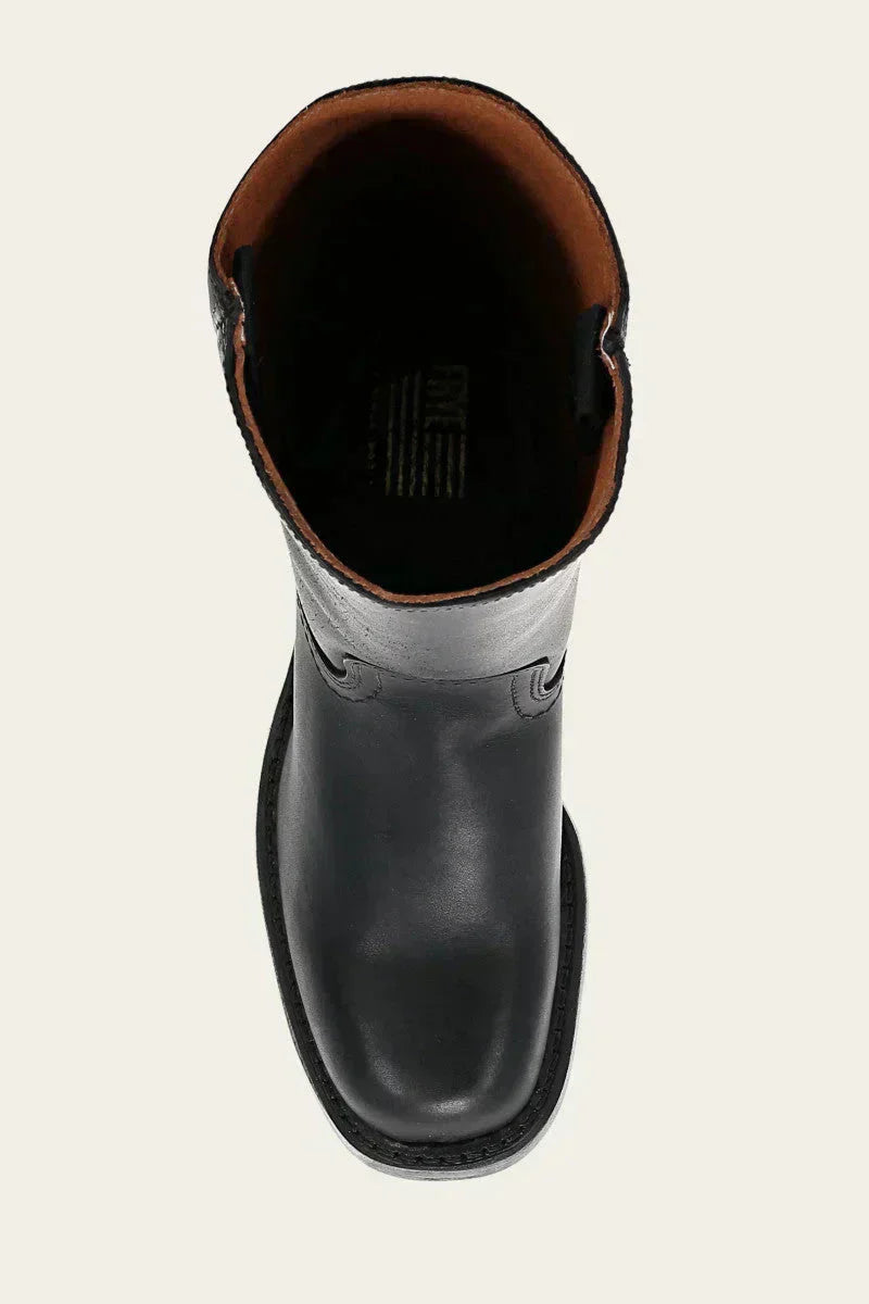 Women's Calf-High Boots – Elegant Style with a Closed Toe and Block Heel - J&B; - 11 - Elvaroza.com