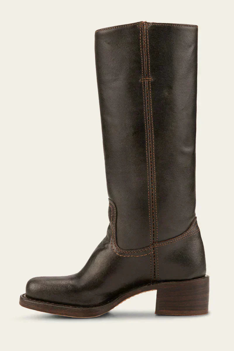 Women's Calf-High Boots – Elegant Style with a Closed Toe and Block Heel - J&B; - 12 - Elvaroza.com
