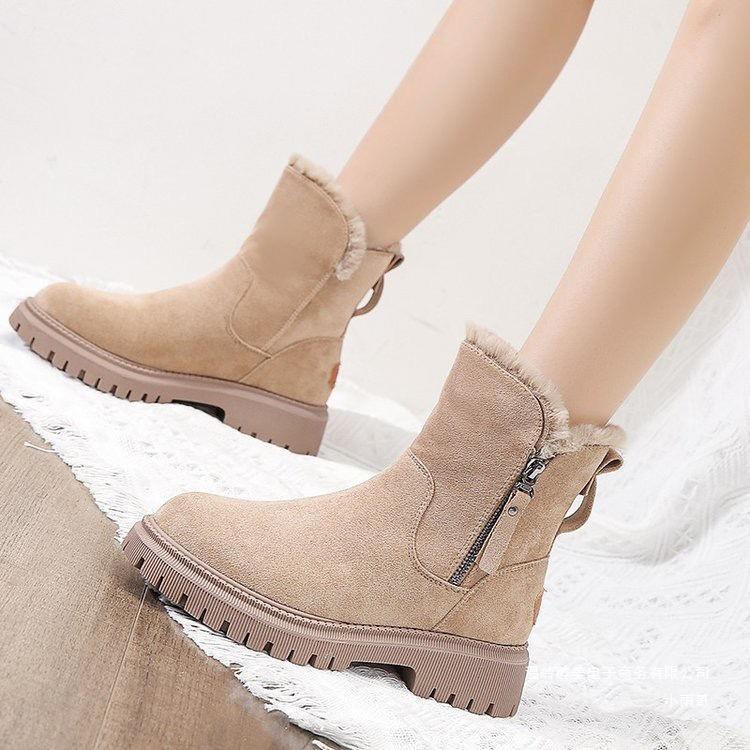 Women's ankle boots with a low, square heel and soft lining - J&B; - 4 - Elvaroza.com